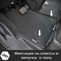 Автомобильные коврики EVA на Opel Zafira Life 7 мест Long (2019->) 