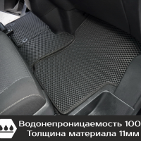 Автомобильные коврики EVA на Opel Zafira Life 7 мест Long (2019->) 